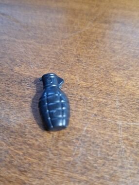 Toy Plastic Black Grenade Shaped Charm